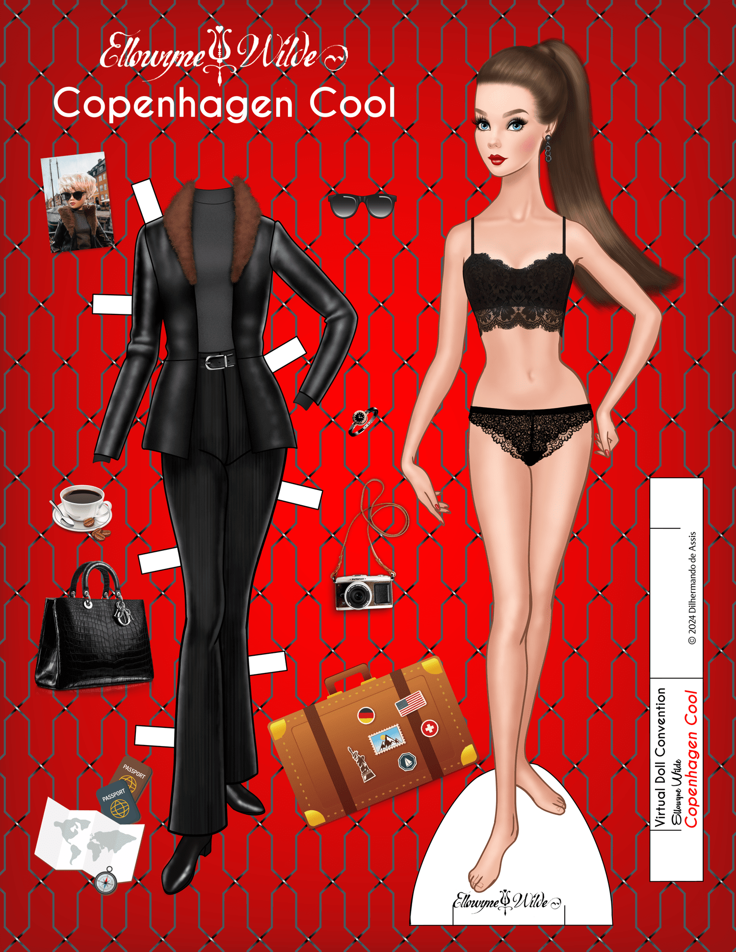 アート・デザイン・音楽 Klaudia Schiller 152 Paperdolls No. 266 Ello+S2+Paper+Doll+November+